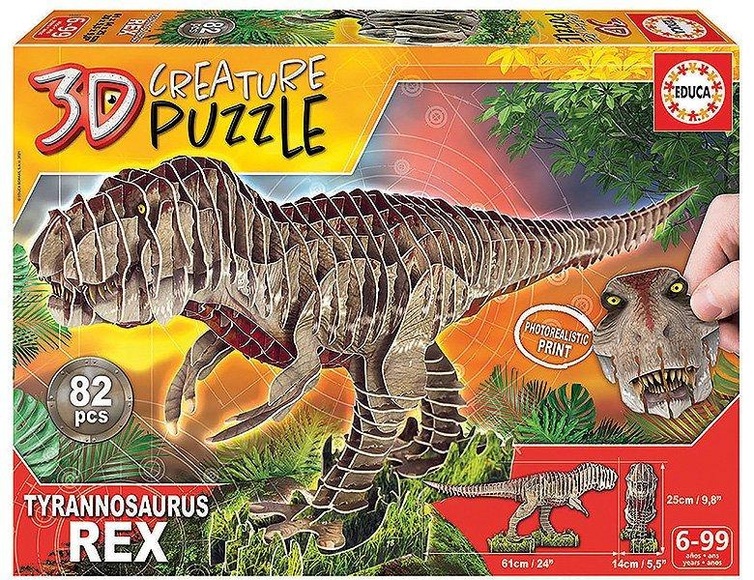 Educa 3D T-Rex 82 Teile Puzzle