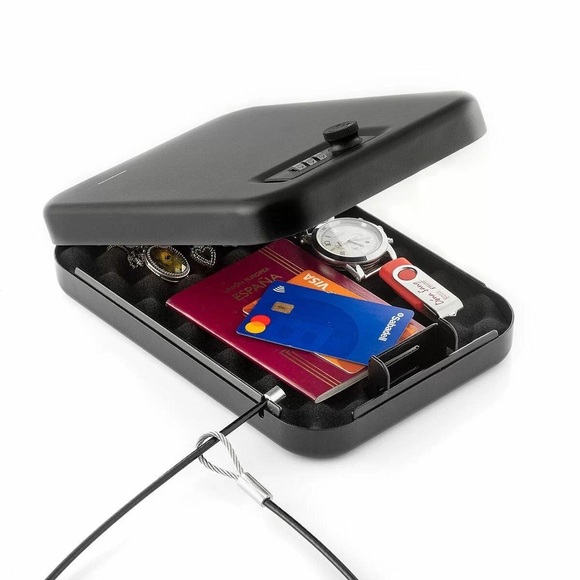 Tragbarer Safe ? Schwarz ? Eisen Tragbarer Safe ? Schwarz ? Eisen