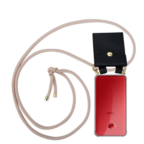 Handy Kette für Asus ZenFone 4 Selfie PRO Silikon mit Gold Ringen