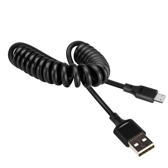 USB Micro-USB Spiralkabel 80cm