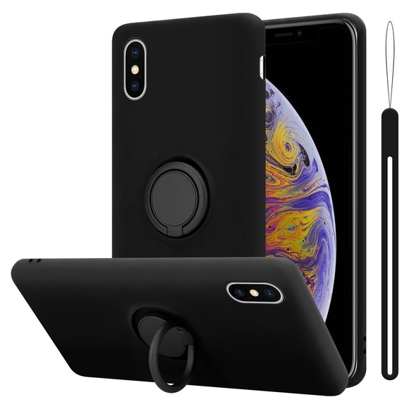 Hülle für Apple iPhone XS MAX TPU Silikon mit Ring Liquid