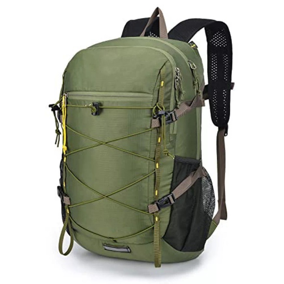 Faltbarer Rucksack Ultraleichter Tagesrucksack Verstaubarer Tagesrucksack Wasserdichter Wanderrucksack Reiserucksack Für Camping Outdoor Wandern Unisex Rasengrün ONE SIZE