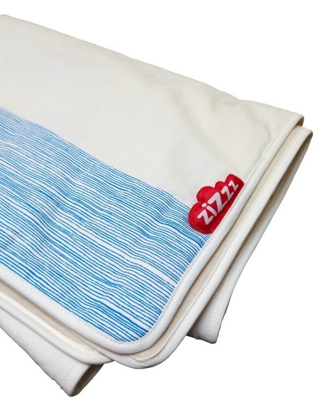 Babydecke Blue Stripes