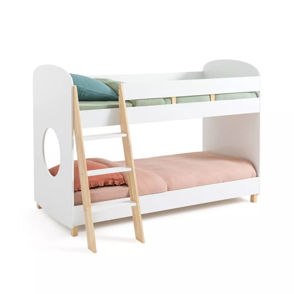 La Redoute Intérieurs - Etagenbett Sun mit Lattenrosten, 90X190CM, Weiss