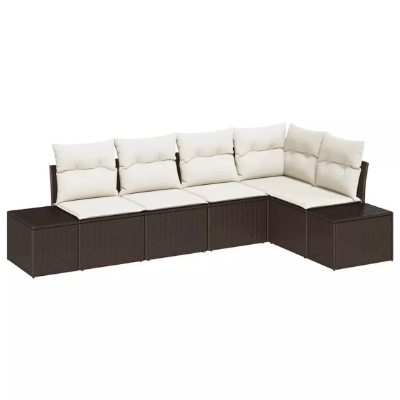 VidaXL - Outdoor-sofa poly-rattan, One Size, Braun