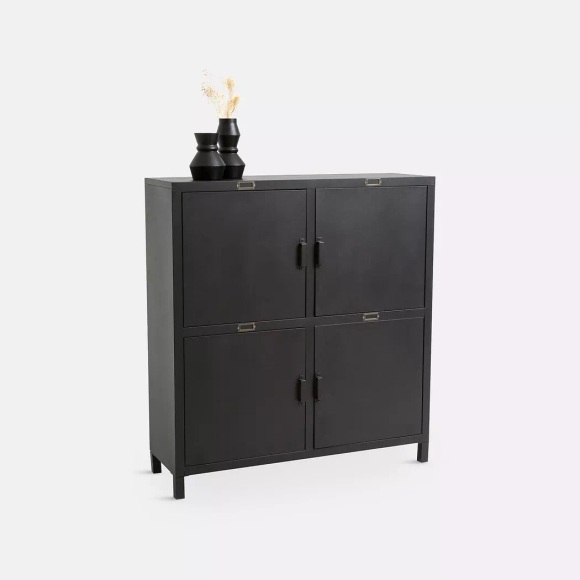 Sideboard Hiba, 4 Türen, Stahl