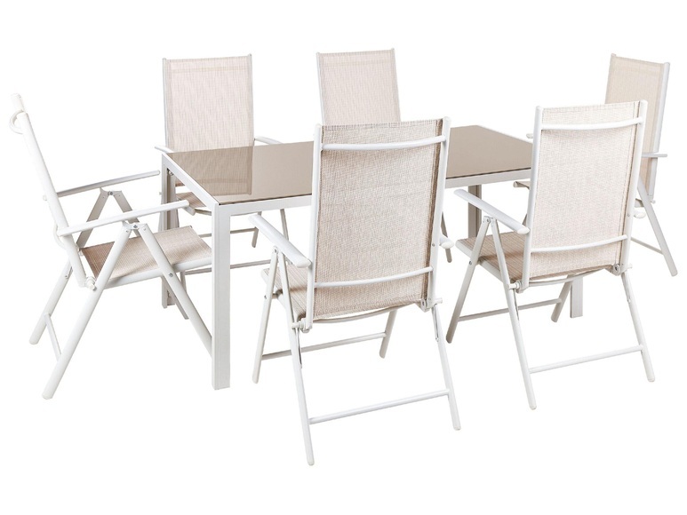 Gartentisch Set Aus Aluminium Industriell Catania Unisex ONE SIZE