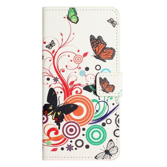 iPhone 15 Pro Max - Leder Etui Hülle Schmetterling