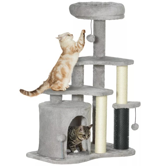 PawHut - Kratzbaum, One Size, Grau