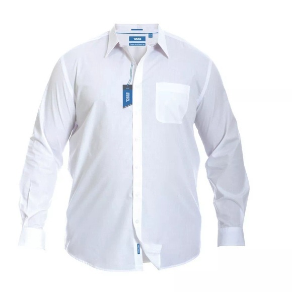 Duke Clothing Langarmhemd »Herren Aiden Kingsize, regulärer Schnitt«
