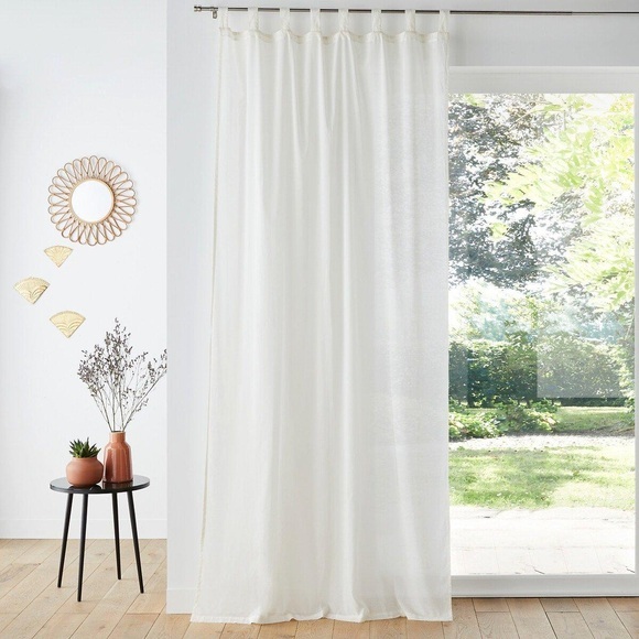 Vorhang Scenario Mit Schlaufen Unisex Beige 135x180 cm