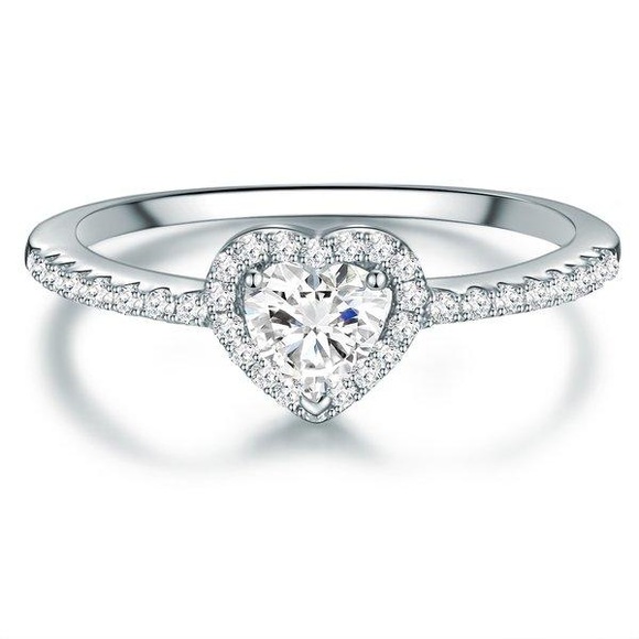 Damen Ring Herz Damen Silber 51