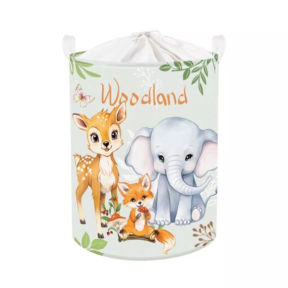 Alopini - Baby-Wäschekorb Wäscheaufbewahrungskorb für das Kinderzimmer, One Size, Multicolor