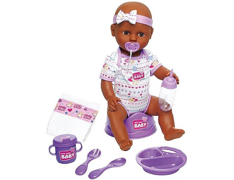 SIMBA Babypuppe »New Born Baby«, (1 tlg.), Violettes Zubehör