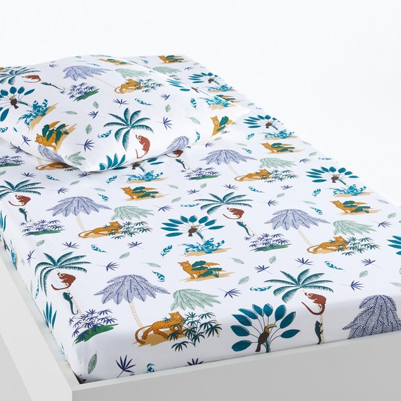 Fixleintuch Petite Jungle aus Bio-Baumwolle Fixleintuch Petite Jungle aus Bio-Baumwolle