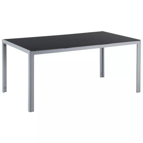 Gartentisch Glas schwarz CATANIA