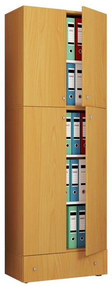 MID.YOU Aktenschrank 70/200/39 cm , Lona , Buchefarben , Holzwerkstoff , 1 Schubladen , 70x200x39 cm , melaminharzbeschichtet,Nachbildung , 000657025107