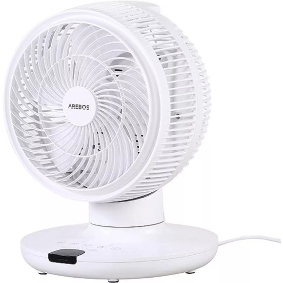 3d Tischventilator Ø 23cm Luftzirkulator Luftkühler Leise 55w Ventilator Unisex