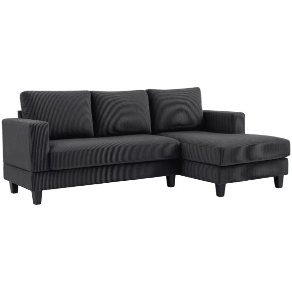 HOMCOM - Ecksofa, One Size, Grau