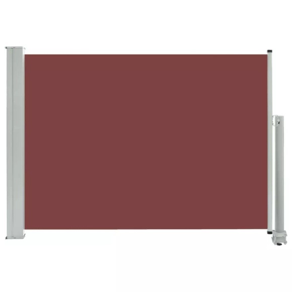 vidaXL Ausziehbare Seitenmarkise 80×300 cm Braun