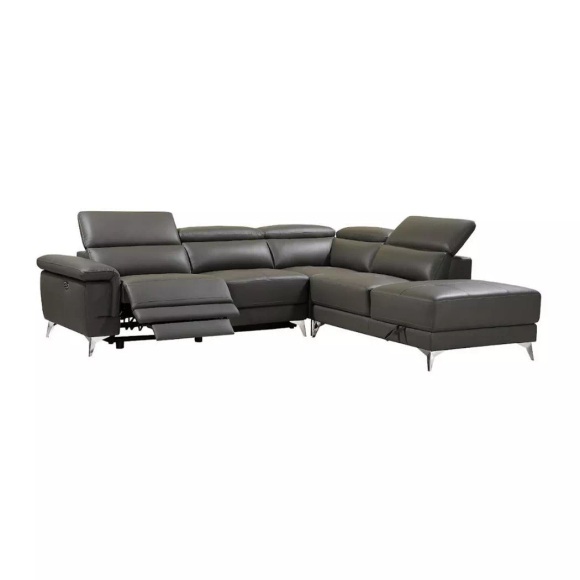 Relaxsofa Ecksofa Leder elektrisch Ecke Rechts PASCALINE Relaxsofa Ecksofa Leder elektrisch Ecke Rechts PASCALINE