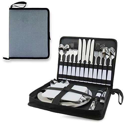 Camping-besteck Für 2 Personen Oder Tragbares Besteck Für 4 Personen Unisex Multicolor 0