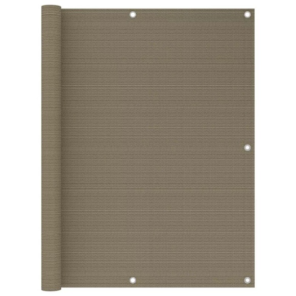 vidaXL Balkon-Sichtschutz Taupe 120x500 cm HDPE