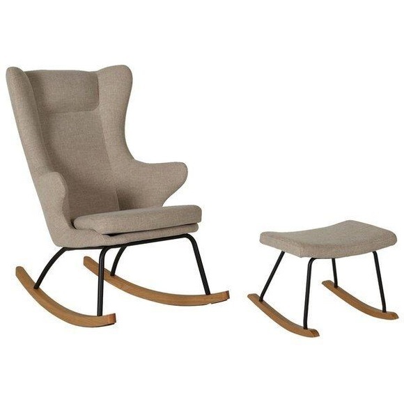 Adult Schaukelstuhl De Luxe Mit Hocker Clay Unisex