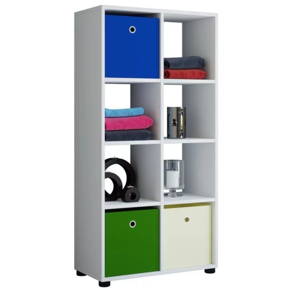 Holz Stand Regal Bücherregal Deko Bücher Standregal Raumteiler Benas-2x4 Holz Stand Regal Bücherregal Deko Bücher Standregal Raumteiler Benas-2x4