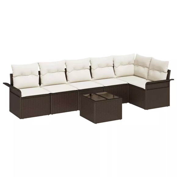 VidaXL - Garten-sofa poly-rattan, One Size, Braun