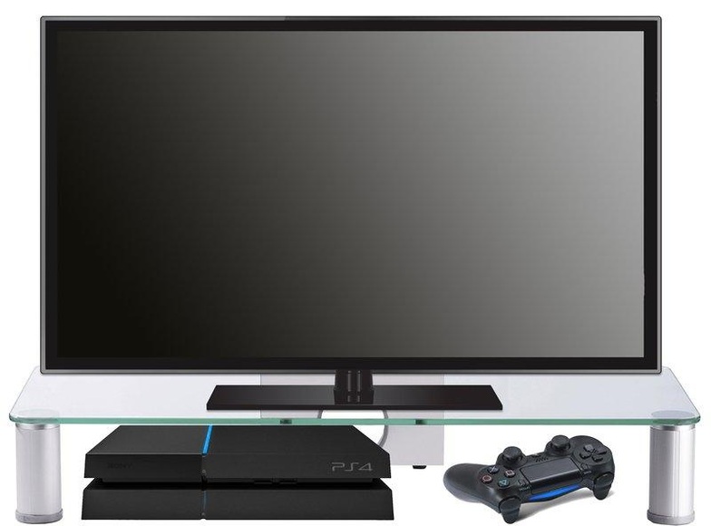 TV Aufsatz Erhöhung Fernseh Möbel Ständer Alu Glas Pocasa TV Aufsatz Erhöhung Fernseh Möbel Ständer Alu Glas Pocasa