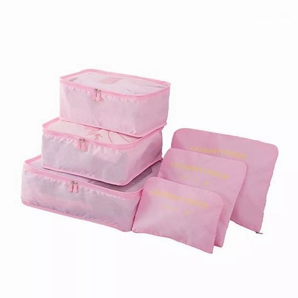 Organizer-set Für Reisetaschen - Hellrosa Unisex Hellrosa ONE SIZE