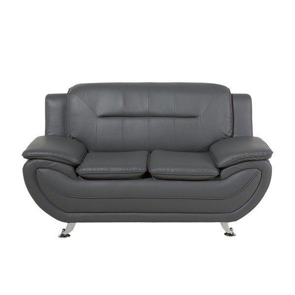 2 Sitzer Sofa aus Kunstleder Modern LEIRA 2 Sitzer Sofa aus Kunstleder Modern LEIRA