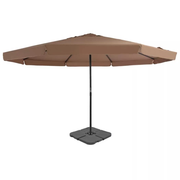 vidaXL Sonnenschirm mit Schirmständer Taupe