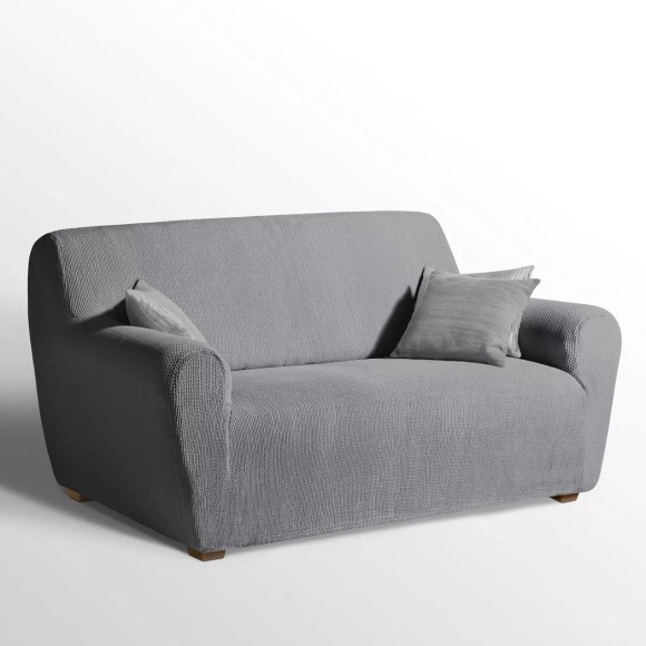 Stretch-bezug Für Sessel Und Sofa Ahmis Unisex Grau 2P