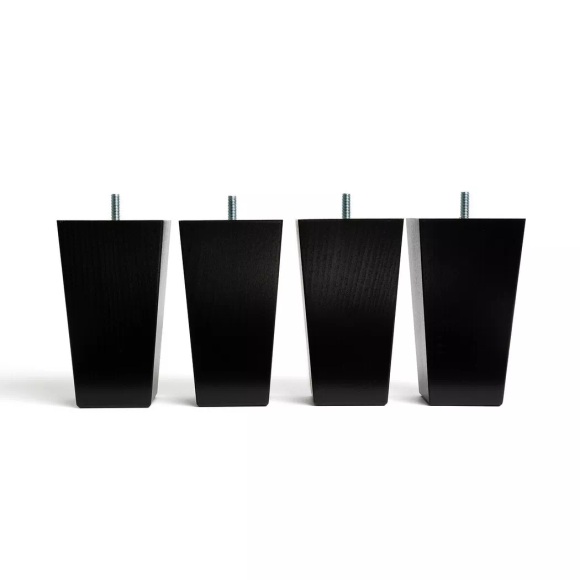 4er-set Füsse Für Bettrahmen Trapecio Unisex Schwarz 4 pezzi