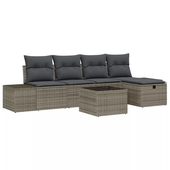 VidaXL - Gartenbank poly-rattan, One Size, Grau