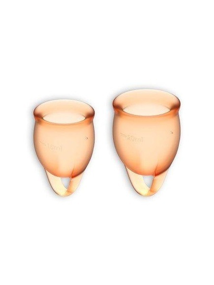 Feel Confident Menstruationstasse Orange | Satisfyer