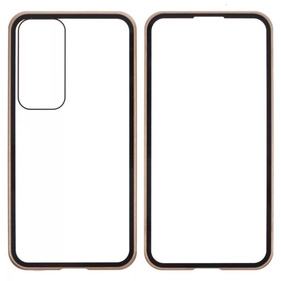 Cover-Discount - Galaxy S25 Front- & Back Panzerglas, Gold