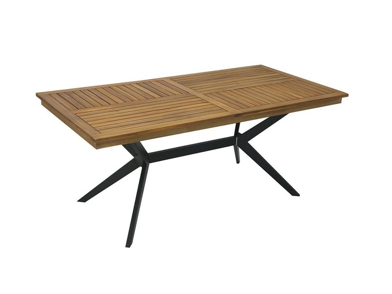 Gartentisch - Akazienholz & es Metall - L. 180 cm - TOBAGA Gartentisch - Akazienholz & es Metall - L. 180 cm - TOBAGA