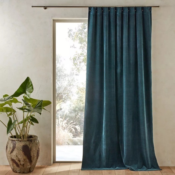 Vorhang Nyodhi Unisex Blau 140x220cm