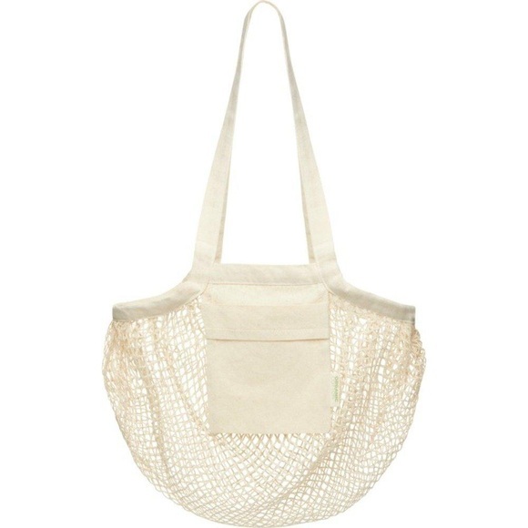 Tragetasche Pune, Netzmaterial, Biobaumwolle Damen Beige ONE SIZE