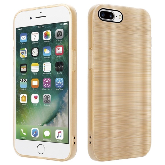 Hülle für Apple iPhone 7 PLUS 7S PLUS 8 PLUS im Brushed Design