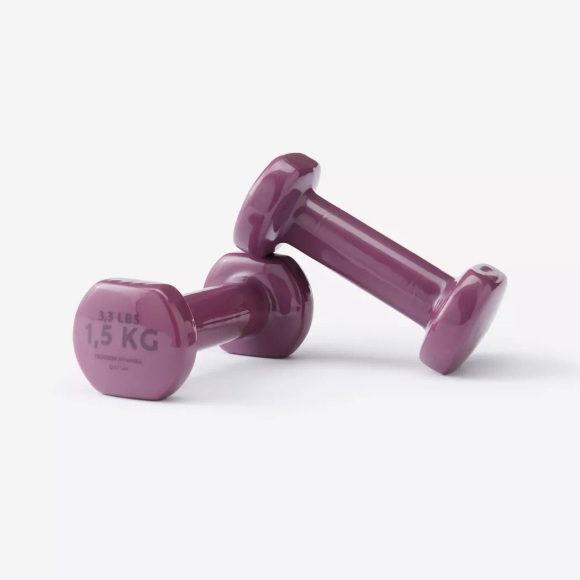 Hantelset 2 × 1,5kg - Bordeaux Unisex Violett Bedruckt 1.5KG