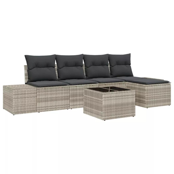 VidaXL - Garten-sofa poly-rattan, One Size, Grau