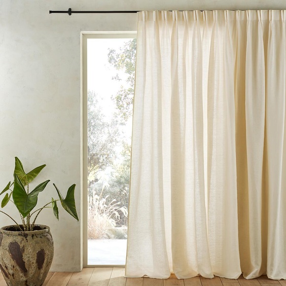 Vorhang Colin Mit Flämischen Falten Unisex Weiss 180x420CM