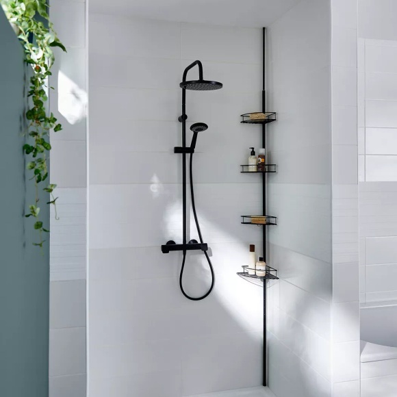 Eckregal für das Badezimmer, verlängerbar