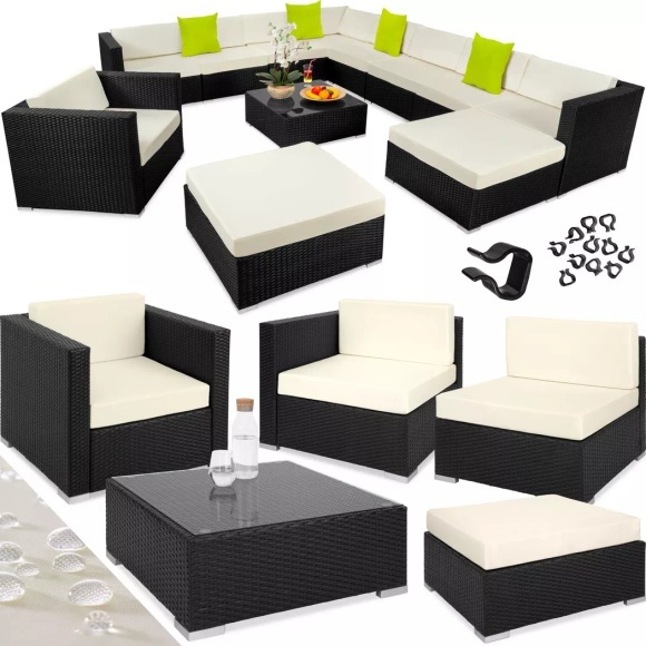 Rattan Lounge mit Aluminiumgestell Las Vegas Rattan Lounge mit Aluminiumgestell Las Vegas