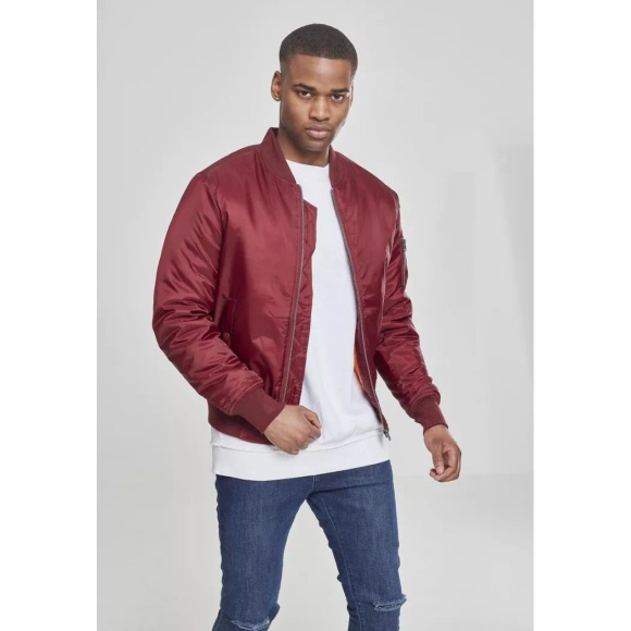 Urban classics - SHINY BOMBER pilot Aviator jacket
