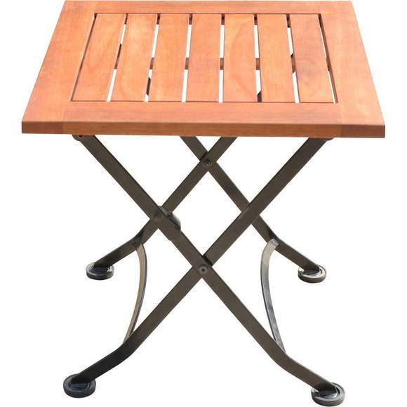 Garten Beistelltisch Wien Eukalyptus Natur 45x45 Unisex Braun ONE SIZE